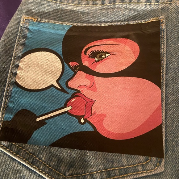 -cide denim USA designer jeans provocative. Size 28, inseam 30. Rare, unique. - Picture 8 of 15